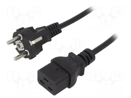 AKYGA Câble d'alimentation H05VV-F 3x1mm² CEE 7/7 vers IEC C19