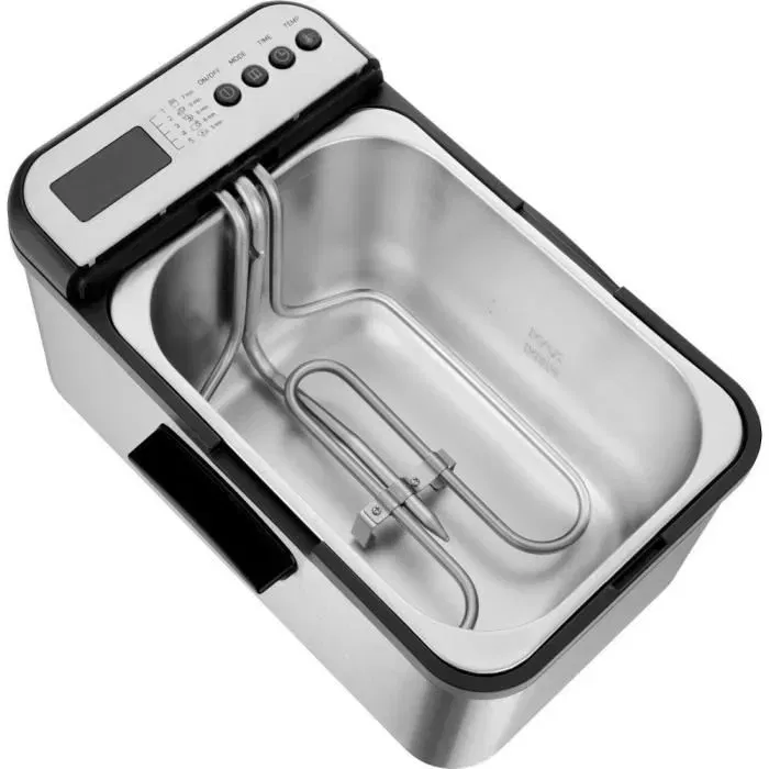 Sencor SFR 8200SS Friteuse électrique avec minuterie, 3.2 litres, 2200 W, température réglable 130-190°C, cuve antiadhésive et panier chromé, Noir/Acier inoxydable Sencor SFR 8200SS Friteuse électrique avec minuterie, 3.2 litres, 2200 W, température réglable 130-190°C, cuve antiadhésive et panier chromé, Noir/Acier inoxydable