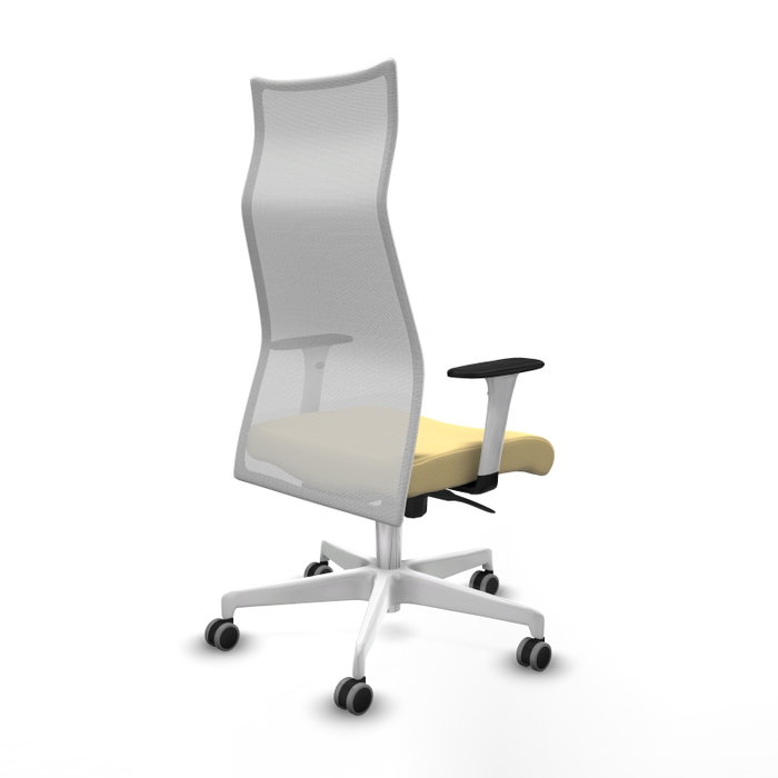 Piqueras y Crespo Chaise de Bureau Albacete Crème et Blanc Piqueras y Crespo Chaise de Bureau Albacete Crème et Blanc
