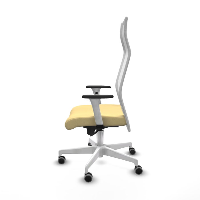 Piqueras y Crespo Chaise de Bureau Albacete Crème et Blanc Piqueras y Crespo Chaise de Bureau Albacete Crème et Blanc