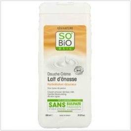 SO´BIO ETIC Gel douche hydratant doux lait d'ânesse 650ml BIO