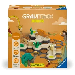 Ravensburger - GraviTrax Junior - Starter Set Désert - Jeu de construction à billes - 59 pièces - À partir de 3 ans