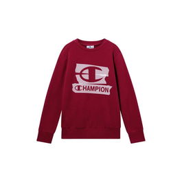 Sweat sans capuche enfant Champion Graphic Shop Bordeaux Rouge foncé S