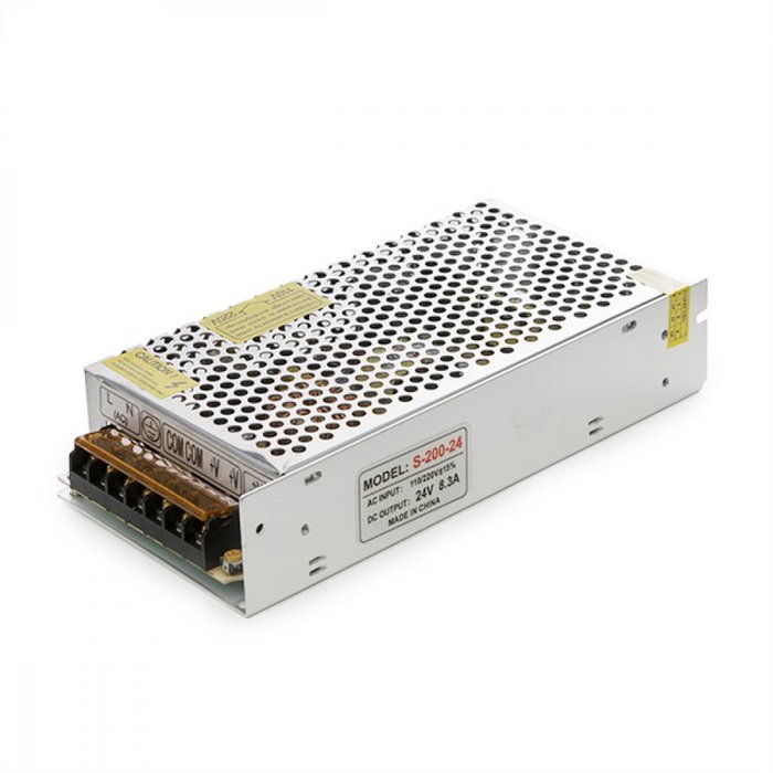 Transformateur LED 200W 24VDC 6,5A IP20