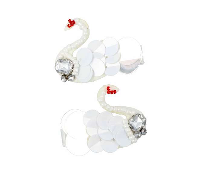 Inca Set de 2 attaches pour cheveux en forme de cygne - Modèles assortis - À partir de 3 ans Inca Set de 2 attaches pour cheveux en forme de cygne - Modèles assortis - À partir de 3 ans
