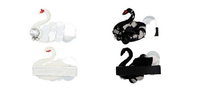 Inca Set de 2 attaches pour cheveux en forme de cygne - Modèles assortis - À partir de 3 ans Inca Set de 2 attaches pour cheveux en forme de cygne - Modèles assortis - À partir de 3 ans