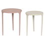 Jeu de 2 tables DKD Home Decor Beige Rose 40 x 40 x 50 cm