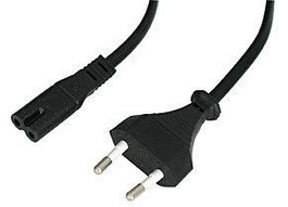 Lindy Câble d'alimentation 2 mètres, Prise secteur Euro vers IEC C7, Noir, H03-VV-H2F 0.75 mm², Température -10°C à +70°C