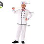 Déguisement Chef Cuisinier Enfant Garçon Blanc Taille 5-6 Ans - Complet avec Chapeau, Veste et Pantalon
