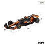 Burago Mclaren Norris MCL38 - Voiture de F1 McLaren 2024 - Modèle réduit métallique - Échelle 1:24