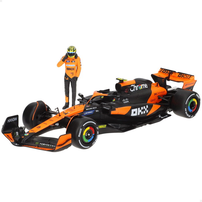 Burago Mclaren Norris MCL38 - Voiture de F1 McLaren 2024 - Modèle réduit métallique - Échelle 1:24 Burago Mclaren Norris MCL38 - Voiture de F1 McLaren 2024 - Modèle réduit métallique - Échelle 1:24