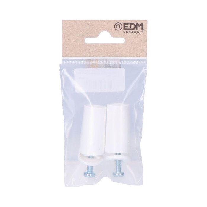 Edm Butées pour store blanc 40 mm, 2 unités Edm Butées pour store blanc 40 mm, 2 unités