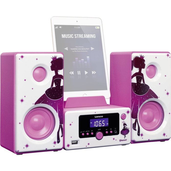 Lenco MC-020 Princess White / Pink Lenco MC-020 Princess White / Pink