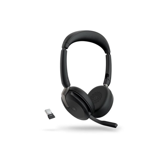Jabra Evolve2 65 Flex MS - Casque audio stéréo pour le bureau et le télétravail - Référence 26699-999-989