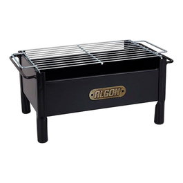 Algon Barbacoa de sobremesa en fer avec grille en acier inoxydable