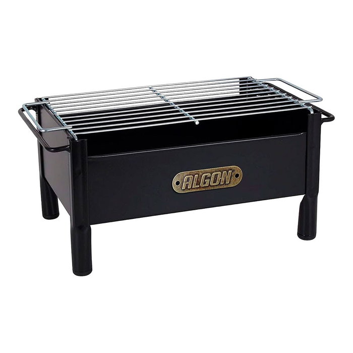 Algon Barbacoa de sobremesa en fer avec grille en acier inoxydable Algon Barbacoa de sobremesa en fer avec grille en acier inoxydable