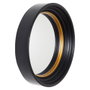 Home Deco Factory Miroir convexe LOUNGE Or et noir, Ø 40,5 cm