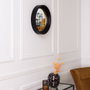 Home Deco Factory Miroir convexe LOUNGE Or et noir, Ø 40,5 cm