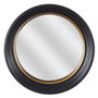 Home Deco Factory Miroir convexe LOUNGE Or et noir, Ø 40,5 cm