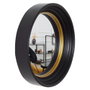 Home Deco Factory Miroir convexe LOUNGE Or et noir, Ø 40,5 cm