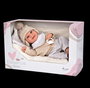 Muñecas Arias Muñeca Elegance Babyto, Poupée de poids 35 cm avec couverture, beige, espagnol