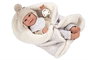 Muñecas Arias Muñeca Elegance Babyto, Poupée de poids 35 cm avec couverture, beige, espagnol
