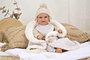 Muñecas Arias Muñeca Elegance Babyto, Poupée de poids 35 cm avec couverture, beige, espagnol