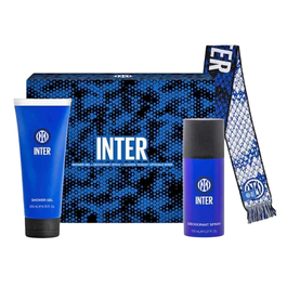 Inter Coffret de Soins et Accessoires pour Hommes avec Écharpe Bleue