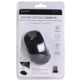 Be Mix Souris Optique Sans Fil Ergonomique