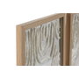 Home ESPRIT Jeu de 2 tableaux Papier Verre 25 x 2 x 35 cm
