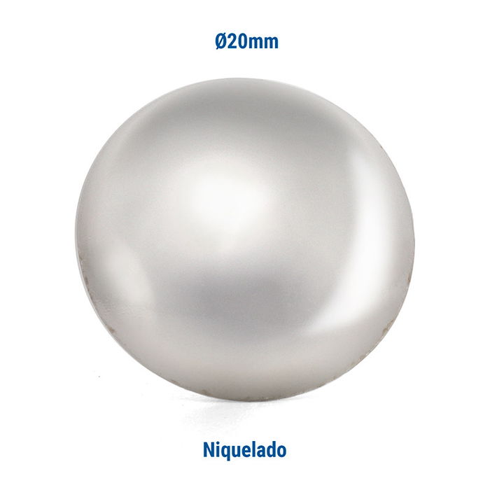 HEICO Tachuela Lisa Hierro Ø20 Niquel (Set de 100)