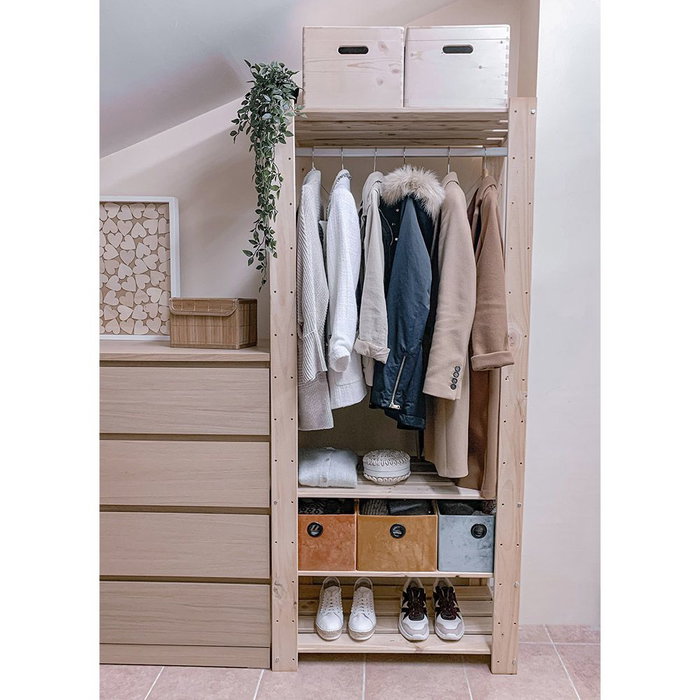 Astigarraga Kit vestidor Evolution 76,5 x 38,5 x 174,5 cm Astigarraga Kit vestidor Evolution 76,5 x 38,5 x 174,5 cm