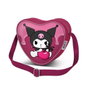 Karactermania Sac à bandoulière Kuromi Cherry Rose en forme de cœur