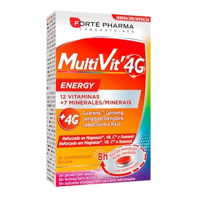 Forté Pharma Multivit 4G Energy 30 comprimés