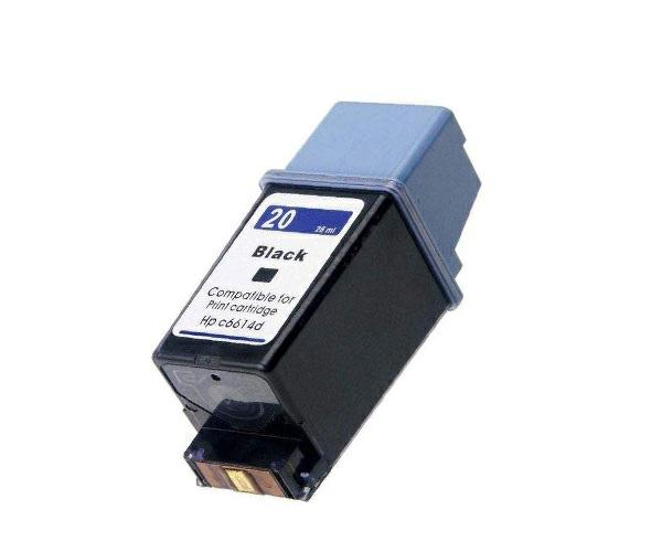 Dayma Cartouche d'encre compatible HP N20 Noir C6614A - 600 pages - Pour DeskJet, OfficeJet, PSC