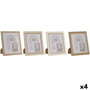 Cadre photo Home ESPRIT Verre Bois MDF Scandinave 23 x 2,8 x 28 cm (4 Unités)