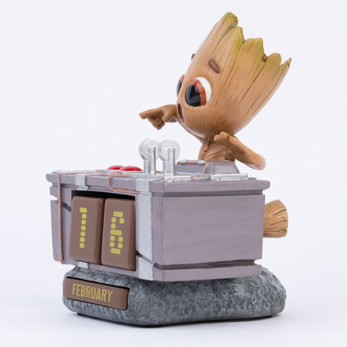 ERIK - Calendrier Perpétuel Décoratif 3D Groot - Gardiens de la Galaxie Marvel - 11.5 cm - Résine Peinte à la Main