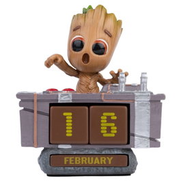 ERIK - Calendrier Perpétuel Décoratif 3D Groot - Gardiens de la Galaxie Marvel - 11.5 cm - Résine Peinte à la Main