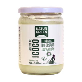 NaturGreen Huile de coco cuisine désodorisée BIO 400g