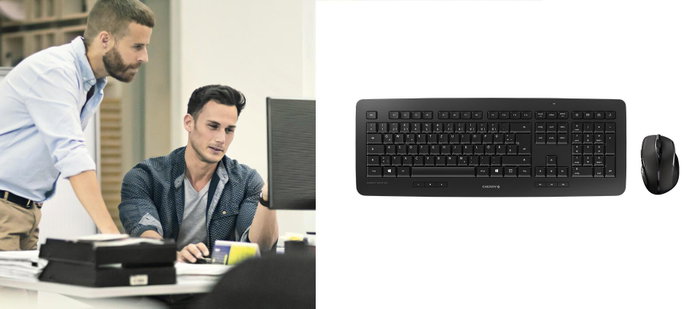 Cherry Ensemble clavier et souris DW5100B Noir