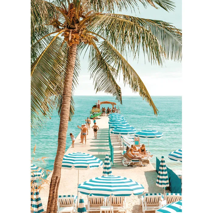 Nathan 12001861 - Puzzle 1000 Pièces Photo d'art Antibes / Paul Fuentes Design - Encastrement Parfait - Dès 14 ans