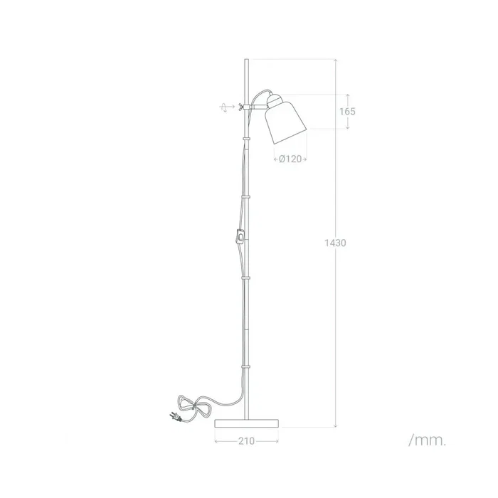 Saga Lampe de Sol Métal Minimaliste Moderne avec Douille E27 SKD-F1008 Saga Lampe de Sol Métal Minimaliste Moderne avec Douille E27 SKD-F1008