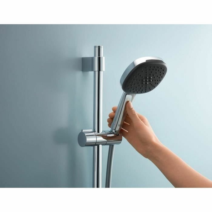 GROHE Vitalio Comfort 110 Ensemble de douche avec pommeau 2 jets, barre et flexible, Chromé