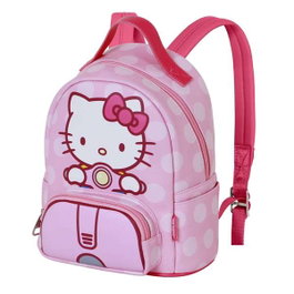 Karactermania Mochila Heady PQ Moto - Sac à dos Hello Kitty urbain, PVC et polyester, 25x22x15 cm, pour enfant à partir de 3 ans, rose