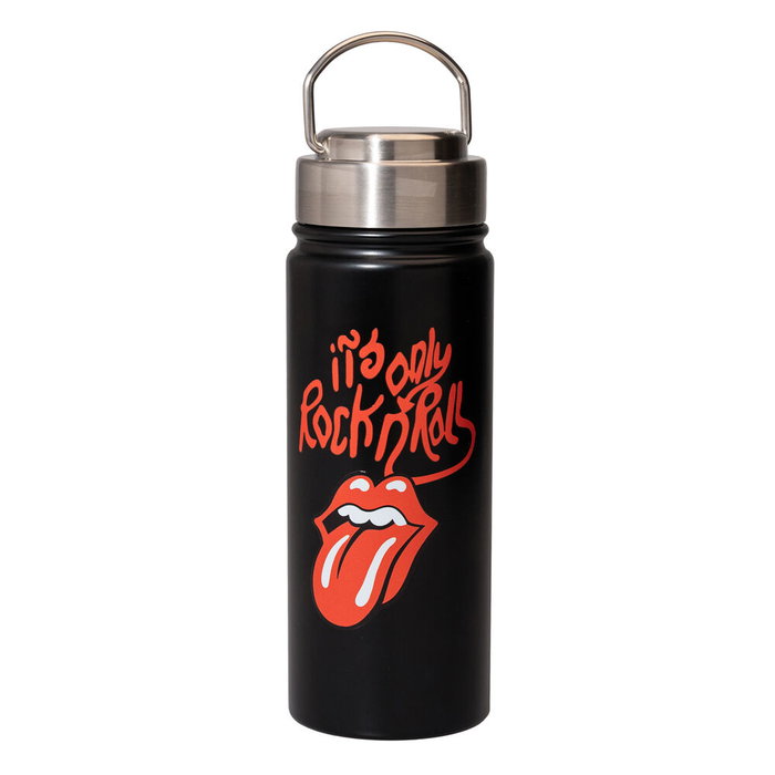 ERIK Gourde isotherme en acier inoxidable 500ml avec motif The Rolling Stones et bouchon étanche à anse