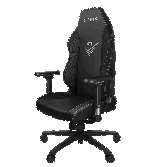 Phoenix technologies Silla Gaming Monarch Cuero Talla R - Fauteuil Gaming Premium Cuir, Ergonomique, Réglable 165°, Repose-bras 4D