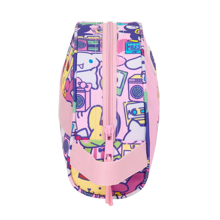 SAFTA Nécessaire Hello Kitty & Friends adaptable aux chariots à sacs, 26x16x9 cm, poche intérieure avec fermeture à glissière, anse latérale