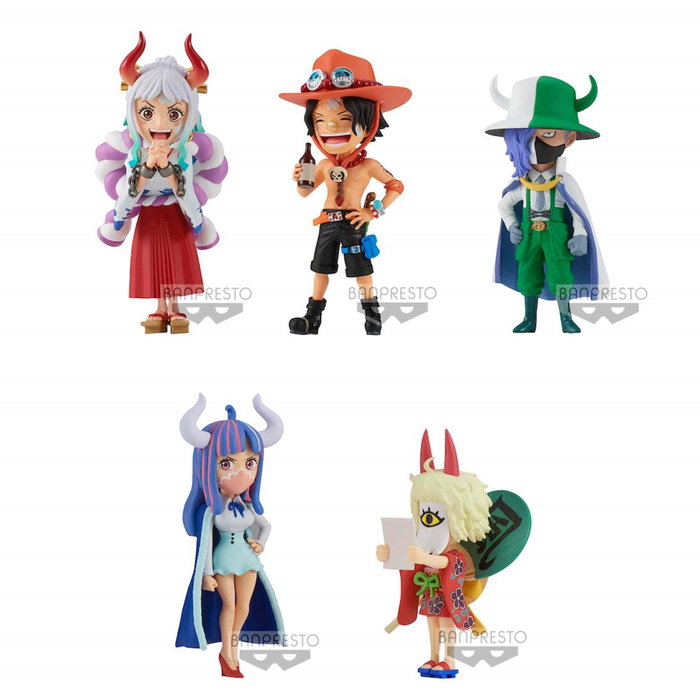 Figurine Banpresto One Piece World Collectable Wanokuni Onigashima 2 Unités Aléatoires PVC 7 cm Figurine Banpresto One Piece World Collectable Wanokuni Onigashima 2 Unités Aléatoires PVC 7 cm
