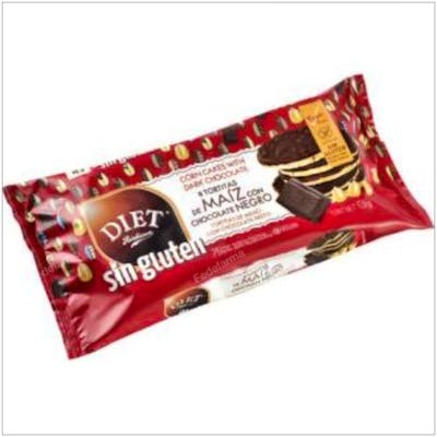 DIAT Tortita Maiz Choco Negro 125 Gr DIAT Tortita Maiz Choco Negro 125 Gr