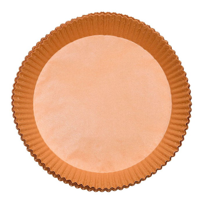 Masterpro 50 Moules en Papier Ronds pour Friteuse à Air, Marron, Ø20 x 4.5 cm, Lot de 50